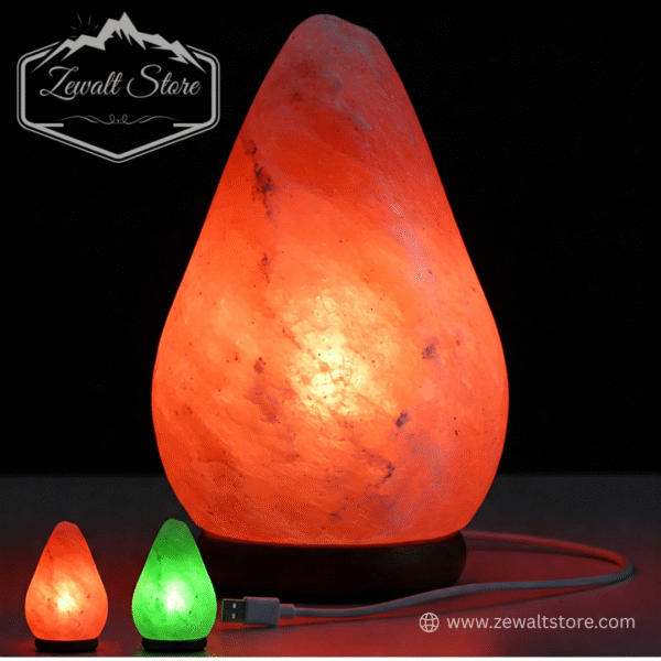 Drop-Shaped Pink Salt Lamp - Image 3