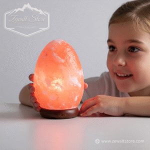 Egg-Shaped Pink Salt Lamp
