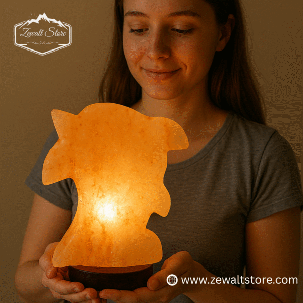 Fish Shaped Himalayan Pink Salt Lamp – Natural Air Purifier & Decorative Light - Image 5