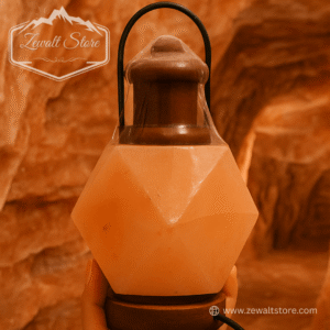 usb lantern shaped pink salt lamp