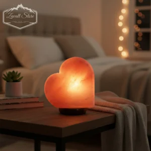 heart shaped himalayan pink salt lamp