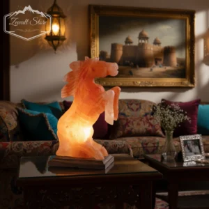 horse shaped himalayan pink salt lamp