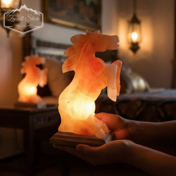 horse shaped himalayan pink salt lamp
