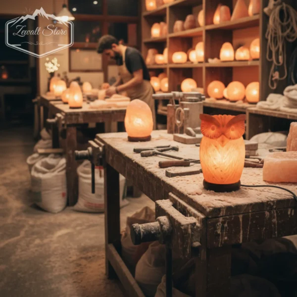 owl shaped himalayan pink salt lamp