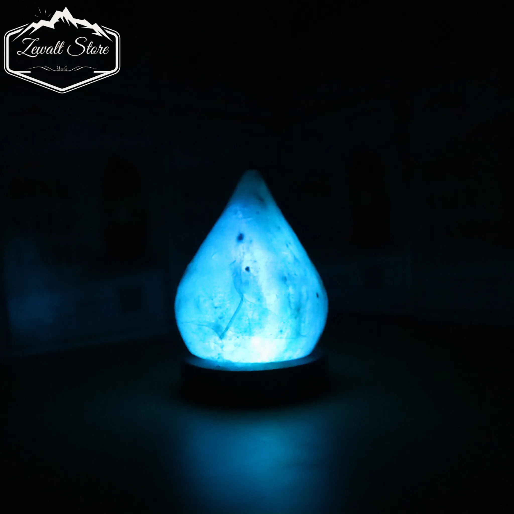 Drop Shaped USB Himalayan Pink Salt Lamp – Approx. 1 KG | RGB Ambient Crystal Lamp - Image 4