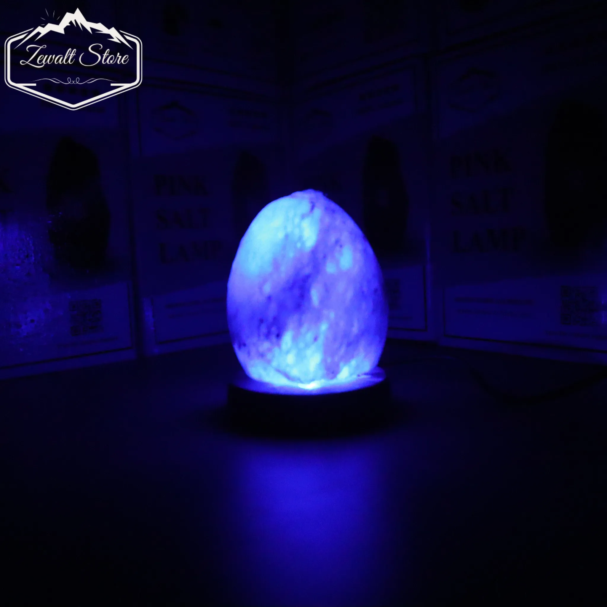 Egg Shaped USB Himalayan Pink Salt Lamp – Approx. 1 KG | RGB Crystal Desk Lamp - Image 5
