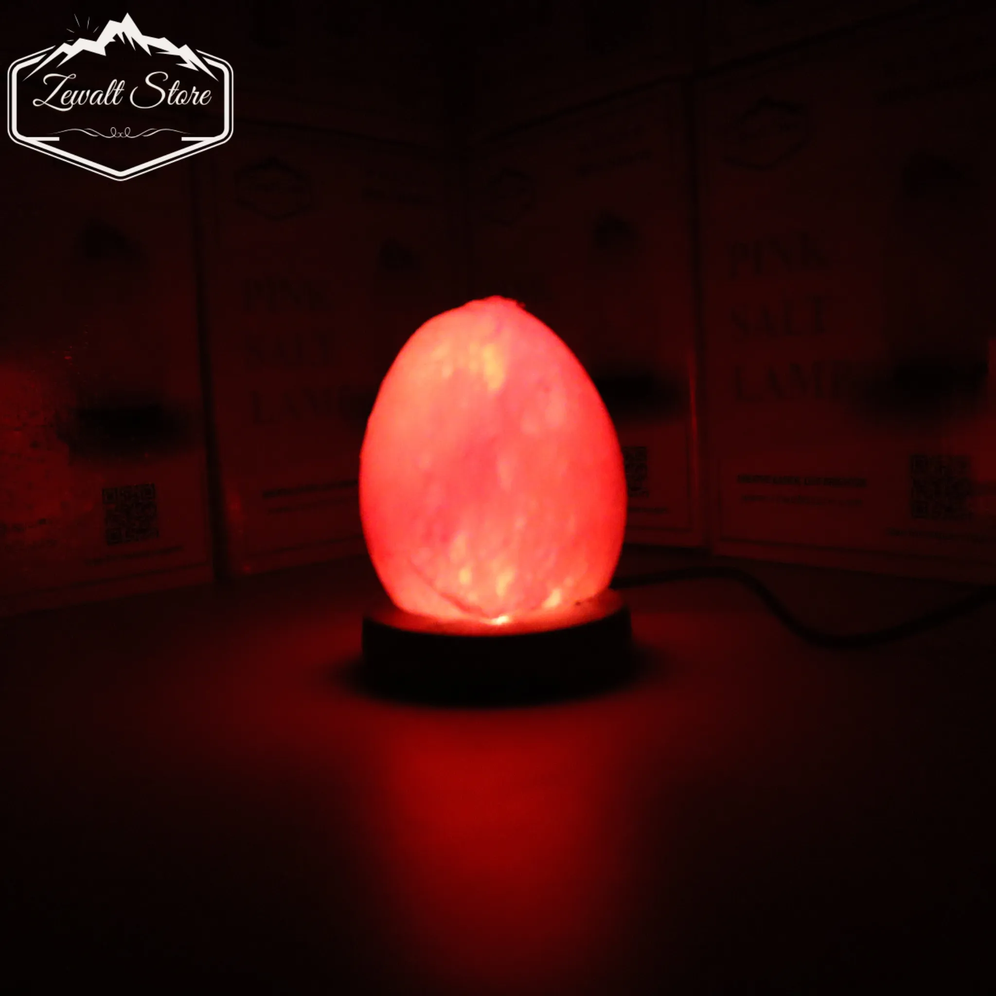 Egg Shaped USB Himalayan Pink Salt Lamp – Approx. 1 KG | RGB Crystal Desk Lamp - Image 10
