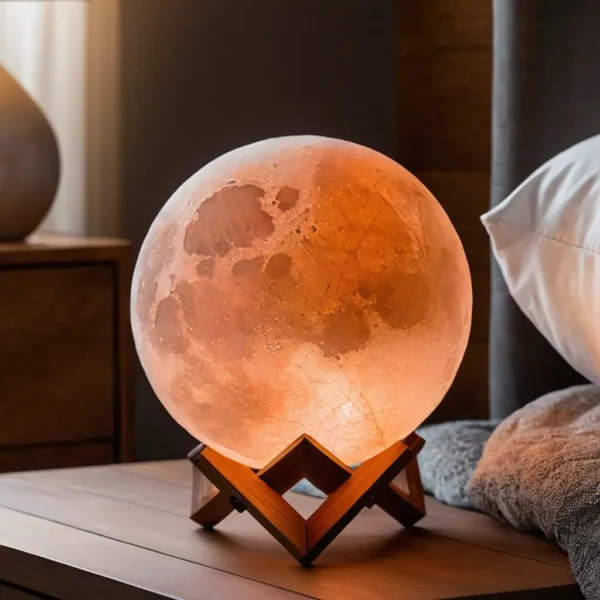 bowl shaped pink salt lamp with massage salt balls (copy)