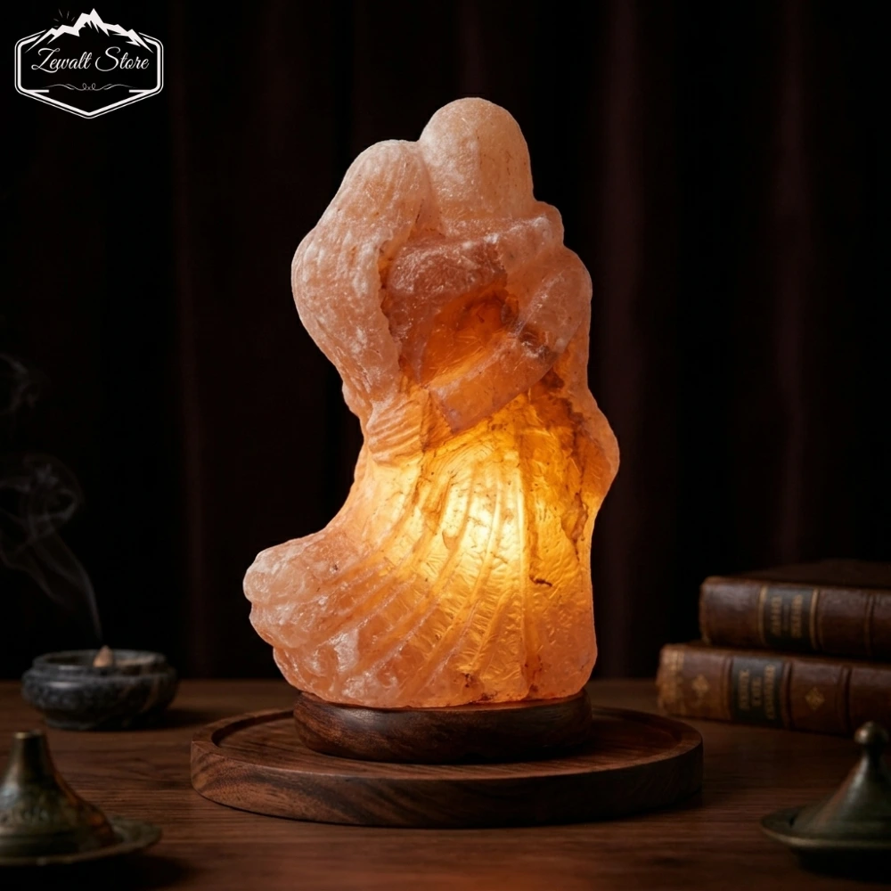 Couple Shaped Himalayan Pink Salt Lamp – 220V Natural Crystal Lamp (3–4 KG) - Image 2