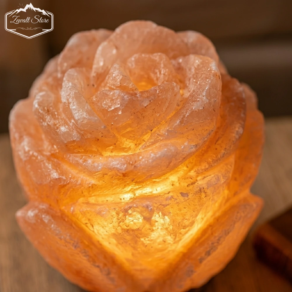 Flower Shaped Himalayan Pink Salt Lamp – 220V Natural Crystal Lamp (2–3 KG) - Image 5