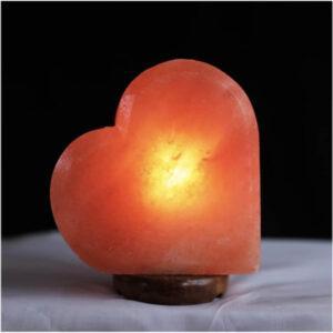 usb heart shaped himalayan pink salt lamp