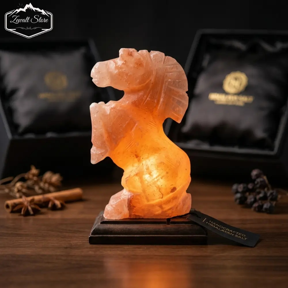 Horse Shaped Himalayan Pink Salt Lamp – 220V Natural Crystal Lamp (2–3 KG) - Image 3