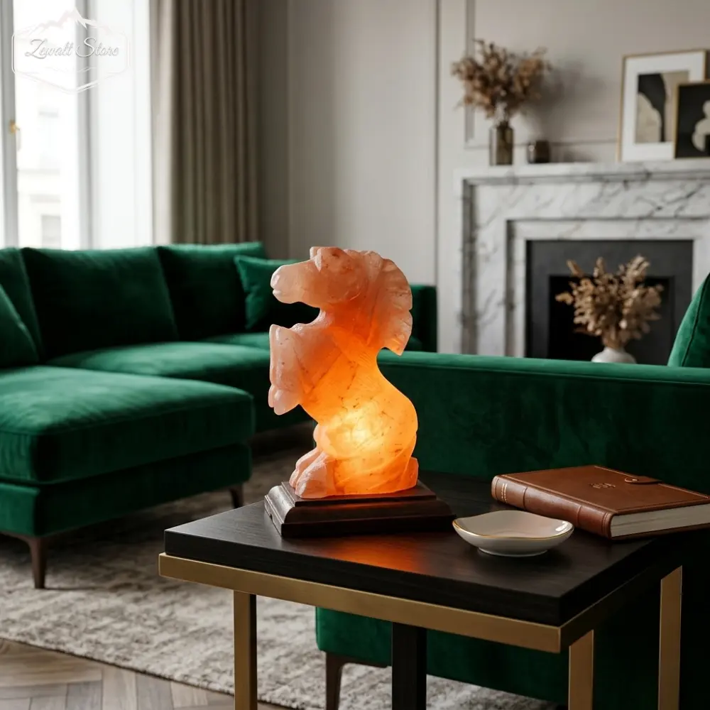 Horse Shaped Himalayan Pink Salt Lamp – 220V Natural Crystal Lamp (2–3 KG) - Image 5