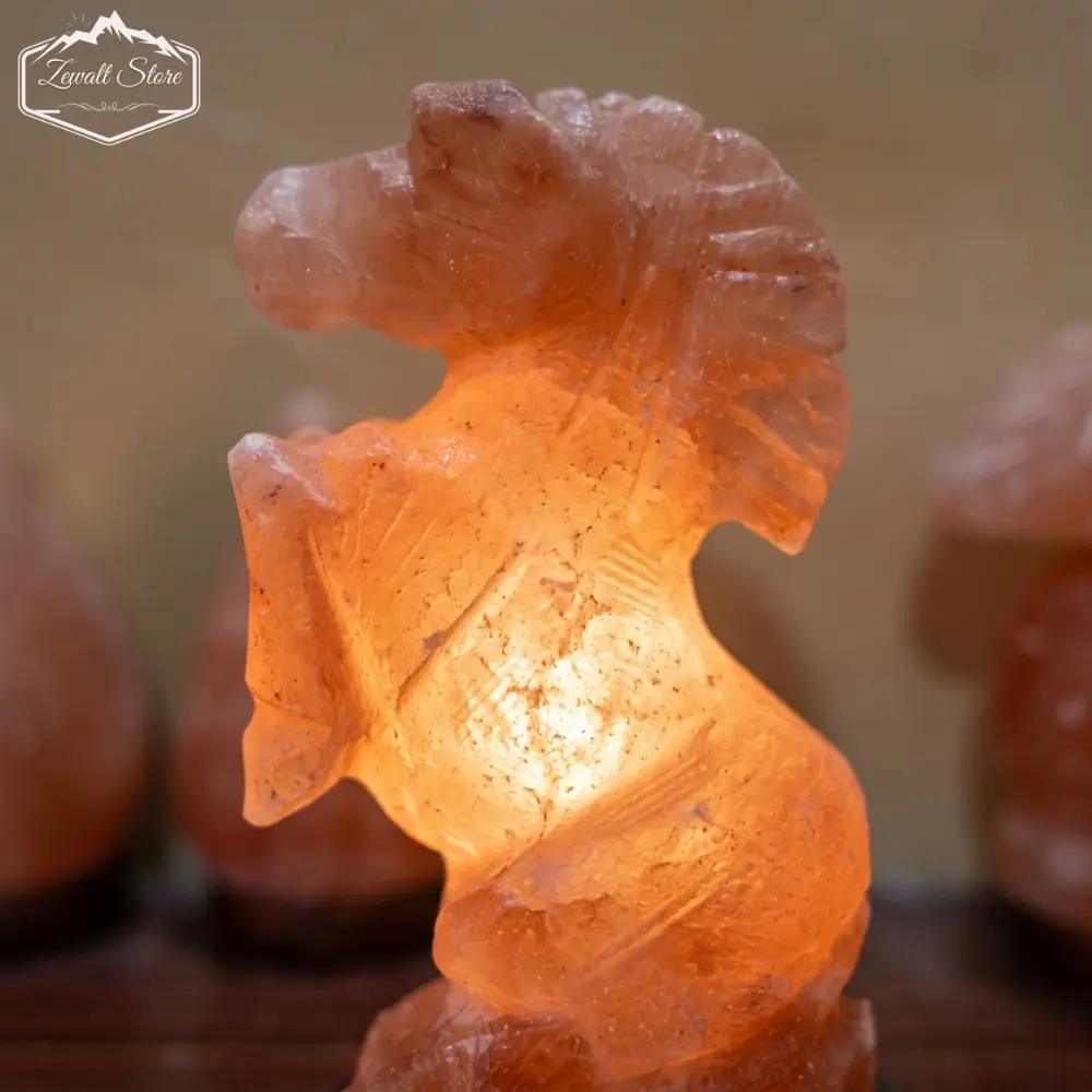 Horse Shaped Himalayan Pink Salt Lamp – 220V Natural Crystal Lamp (2–3 KG) - Image 2
