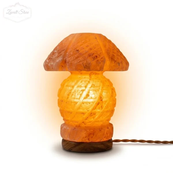 Umbrella Shaped Himalayan Pink Salt Lamp – 220V Natural Crystal Lamp (2–3 KG)