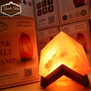 Cube Shaped Himalayan Pink Salt Lamp – 220V Natural Crystal Lamp (2–3 KG)