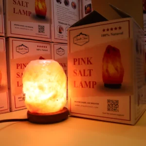 Natural Shaped Himalayan Pink Salt Lamp – 220V (1–2 KG)