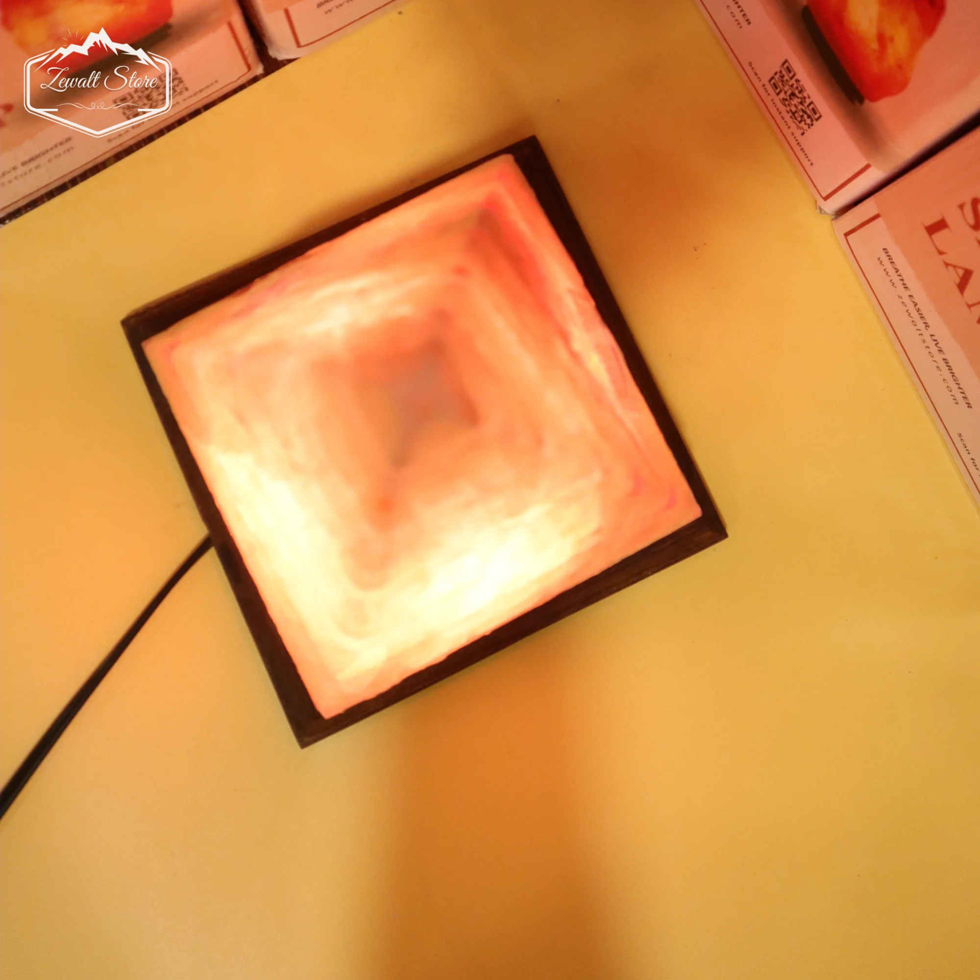 Pyramid Shaped Himalayan Pink Salt Lamp – 220V Natural Crystal Lamp (2–3 KG) - Image 7