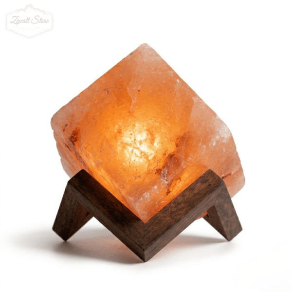 Cube Shaped Himalayan Pink Salt Lamp – 220V Natural Crystal Lamp (2–3 KG)